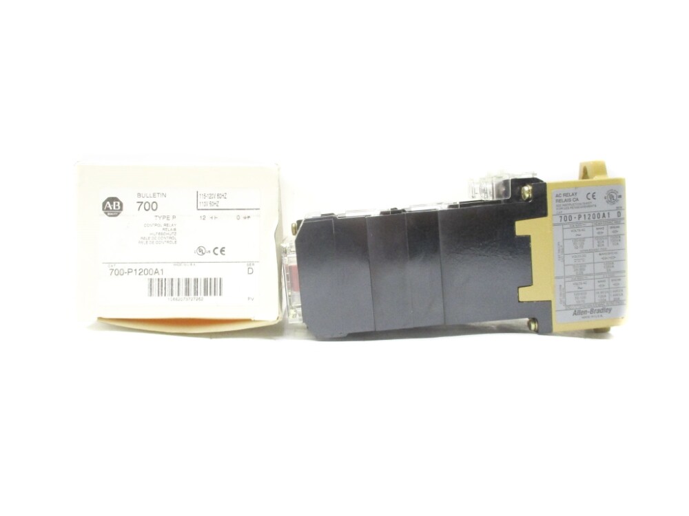 ALLEN BRADLEY 700-P1200A1 SER. D 110/115-120V 10A (WH) NSMP