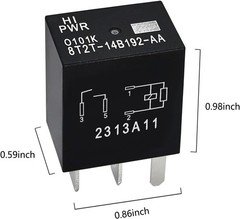 8T2T-14B192-AB Relay (Pack of 4), 12VDC 4 Pins Plug-in Automotive Relay – Reliab
