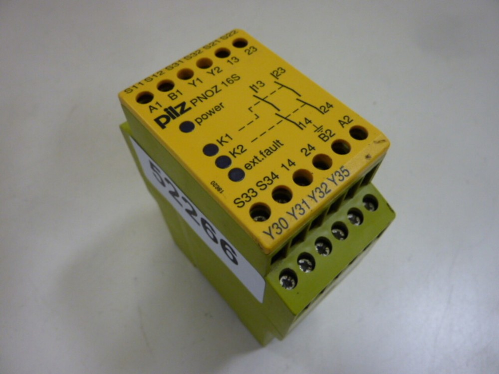 PILZ Safety Relay PNOZ-16S24VAC/DC2S Used #52266
