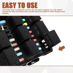 2-Pin 12V 30A Automotive Relay, 2-Pack Universal Waterproof Relay for Car Starte