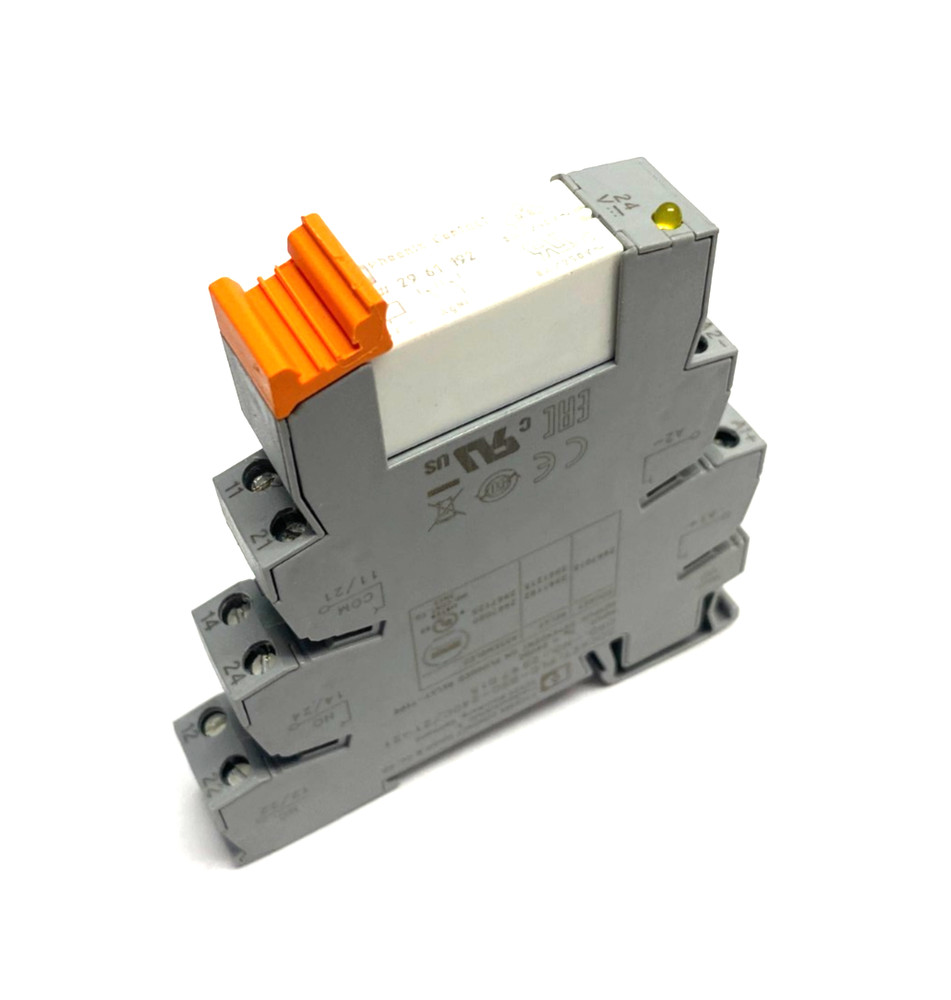 Phoenix Contact PLC-BSC-24DC/21-21 Relay Socket Base 2967015 w/ 2961192 Relay