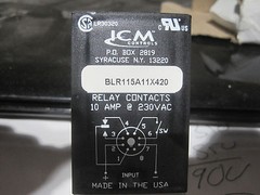 New Trane Relay RLY 00527 420 SEC delay 115 V 10 AMP Free Shipping