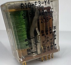 Potter Brumfield AMF R10-E3-Y4-S450 12VDC Relay Clear Case Vintage Industrial US