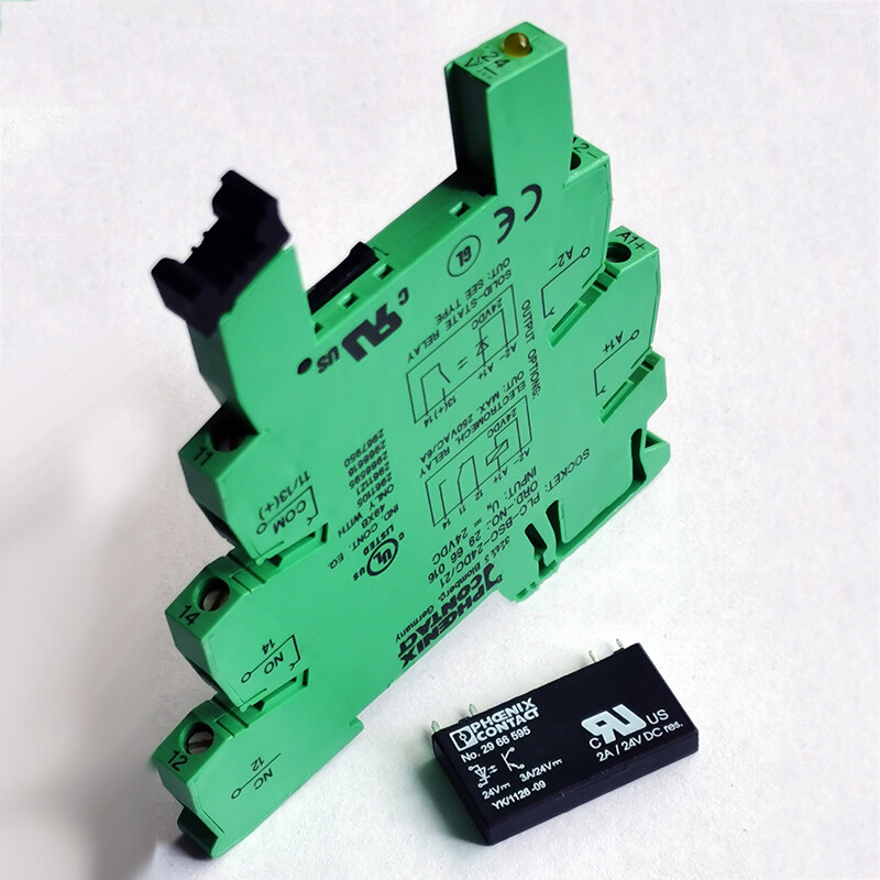 1Set PHOENIX NO.2966595 Relay with NO.2966016 Socket