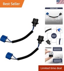 2PCS H13 Male to H4 Female Adapter, Headlight Adapter Connector, Headlight Co…