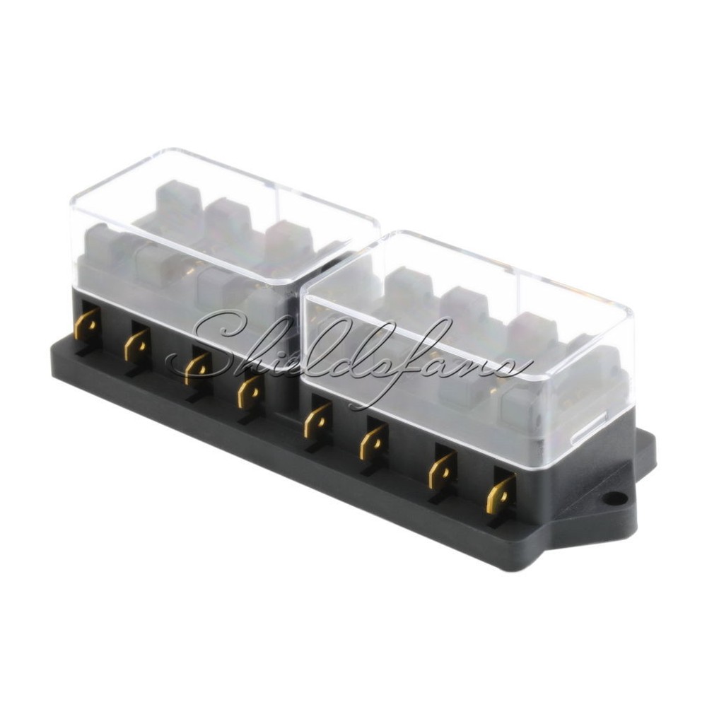 8 Way Circuit Car Boat Auto Automotive Blade Fuse Box Block Holder ATC ATO