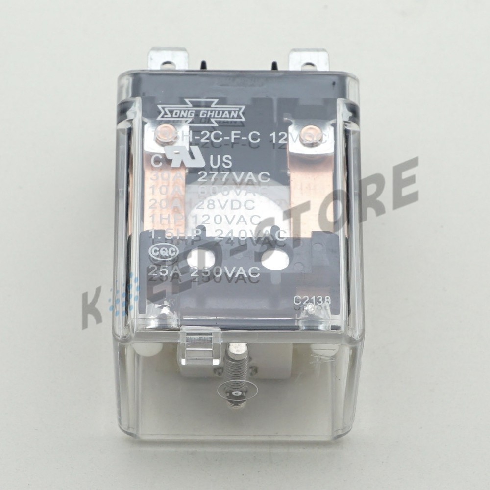 735H-2C-F-C 12VDC Songchuan General Purpose Relay 30A 8 Pins x 1PC NEW