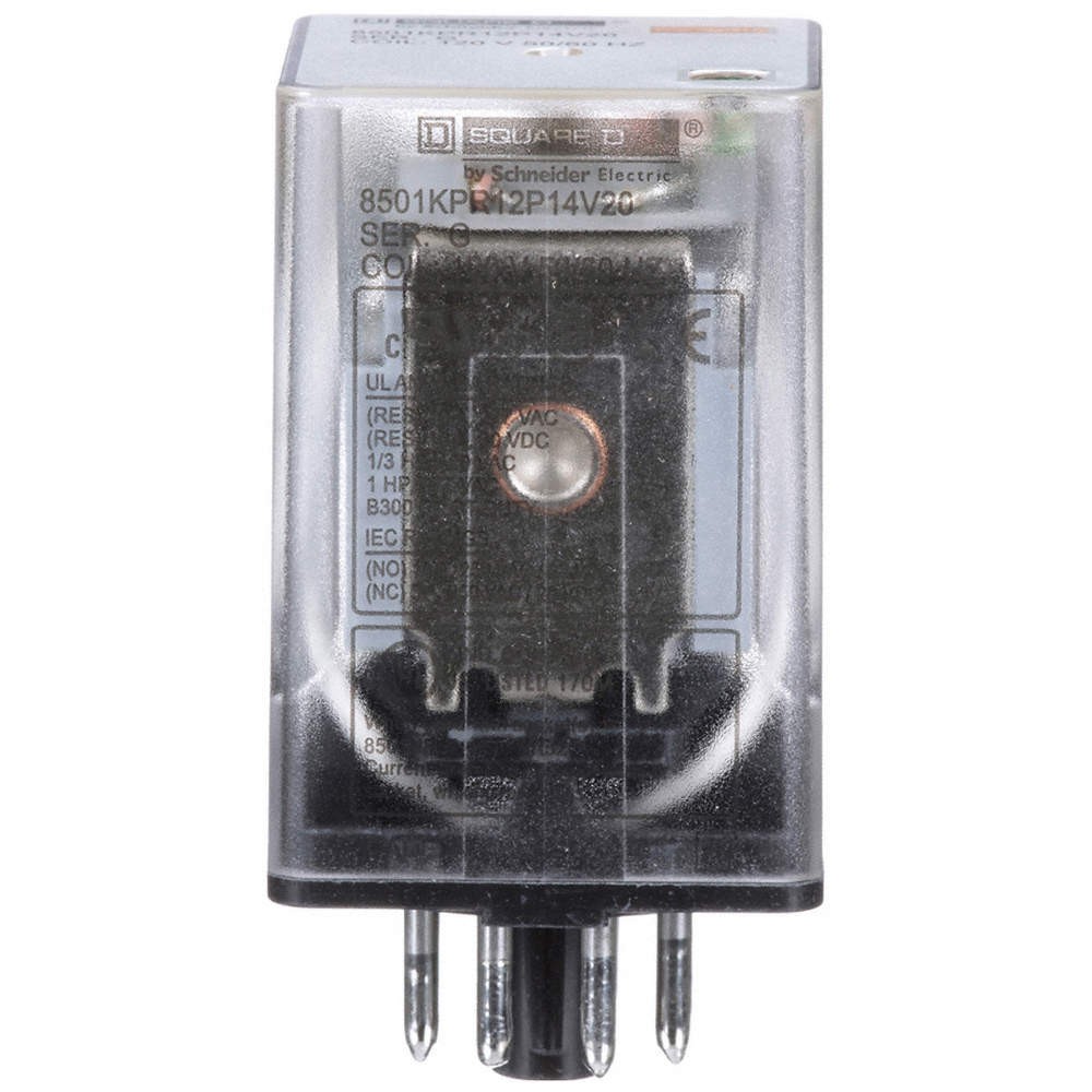 SCHNEIDER 8501KPR12P14V20 General Purpose Relay,120VAC, 10A, 8Pins 2DT03