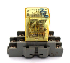IDEC RH2B-U DC 12V, 2-Pole Ice Cube Relay and Dayton 2A582E 10Amp, 300VAC Socket