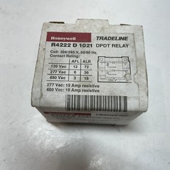 New Honeywell Tradeline R4222 D 1021 General Purpose Relay 208/240VAC