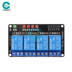 4 Channel 3V 3.3V Relay Module for Arduino Raspberry PIC AVR DSP ARM MSP430 New.