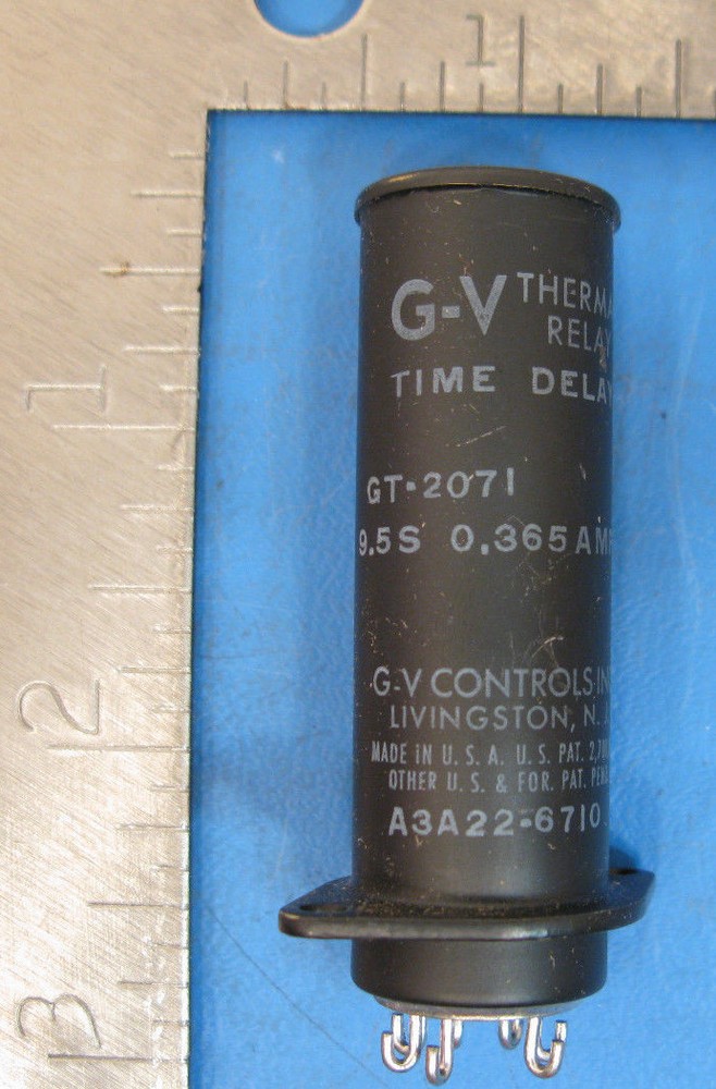 G-V CONTROLS RELAY GT-2071 250V 3 AMP