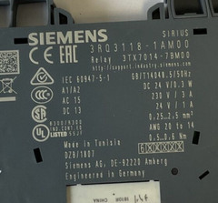 SIEMENS 3RQ3118-1AM00 RELAY 24VDC 0.3W 230V 3A