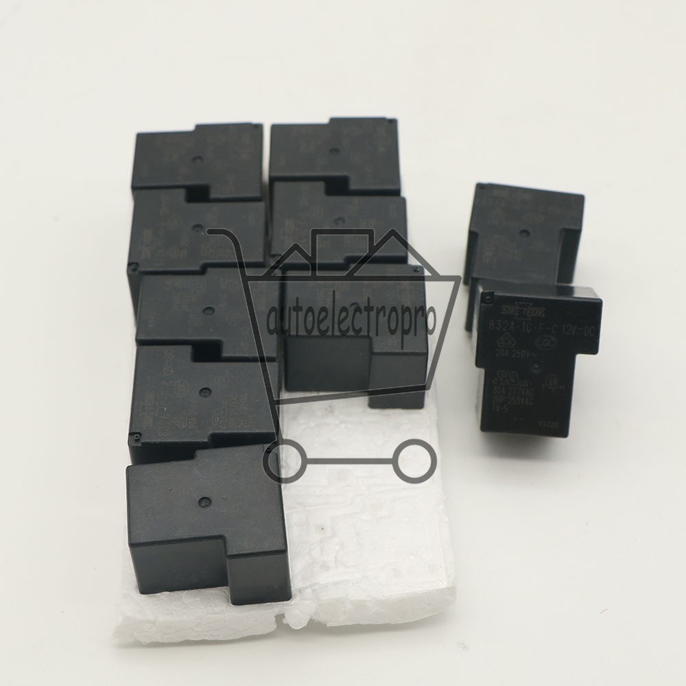 10Pcs Song Chuan 832A-1C-F-C 12VDC 832A-1A-F-S 12VDC Power Relay 4Pins