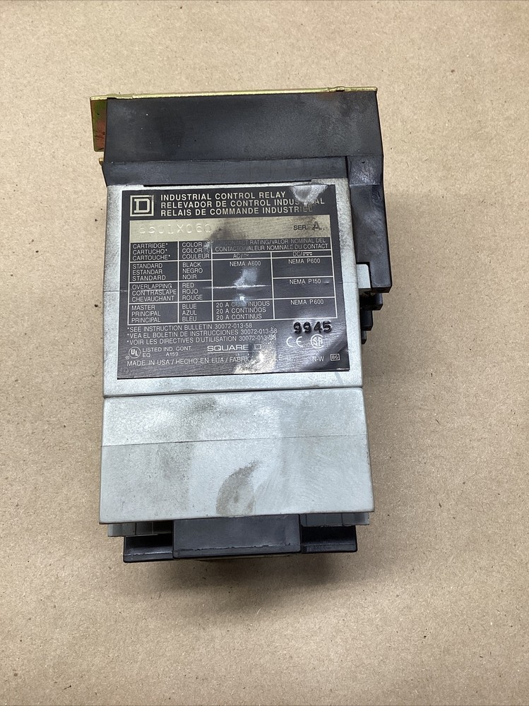 Square D 8501X060 Ser A Industrial Control Relay #7038H56FML