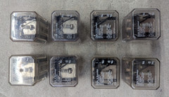 Lot of 8 Potter & Brumfield KUP-14A15-24 Power Relay 24VAC Coil 3PDT 10A Plug-In