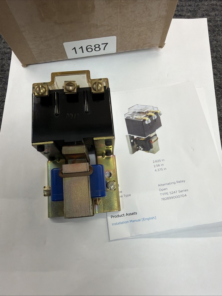 SIEMENS 47AB10AG Furnas Hubbell Class 47 600V Alternating Relay 208/240V SPDT