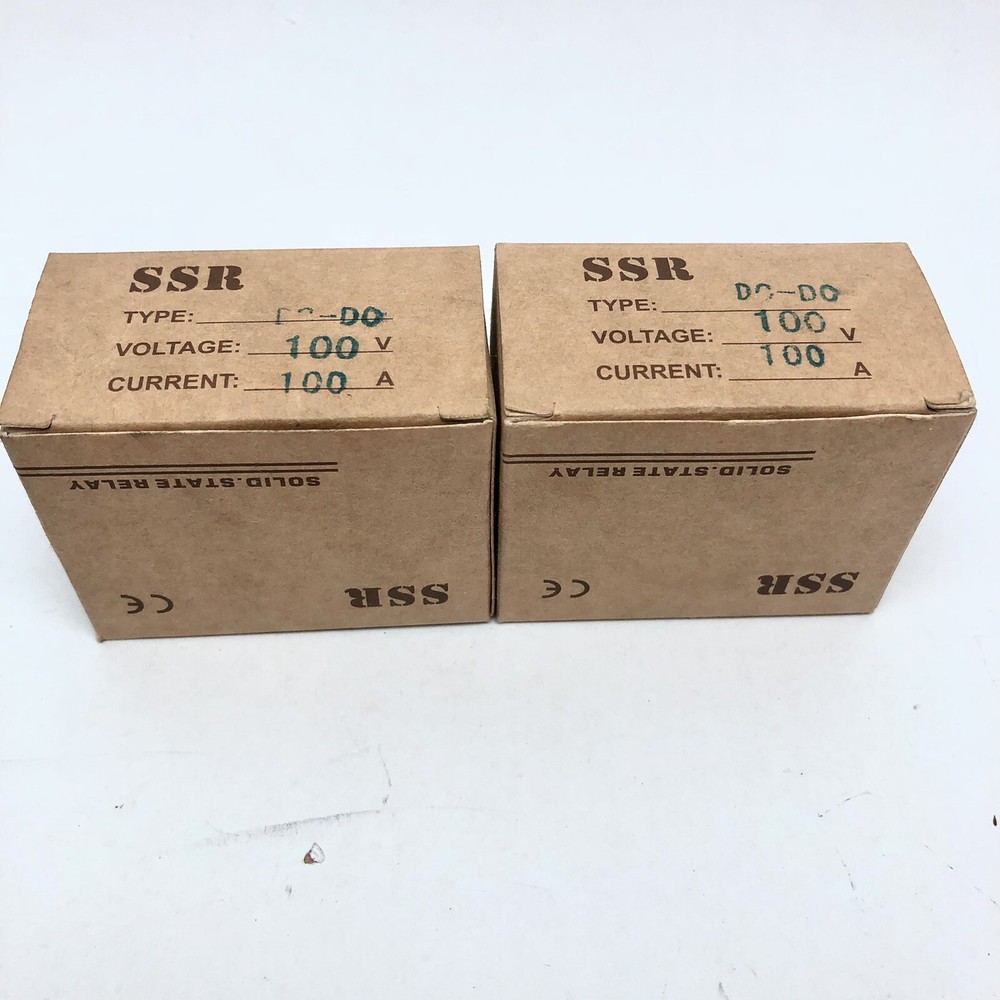 LOT OF 2 SOLID STATE RELAY SRDD100 CONTROL 3-32VDC 100V CURRENT 100A