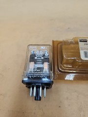Dayton 1A485 General Purpose Relay, 8 Pin Socket, 10 Amp, 24VDC, DPDT