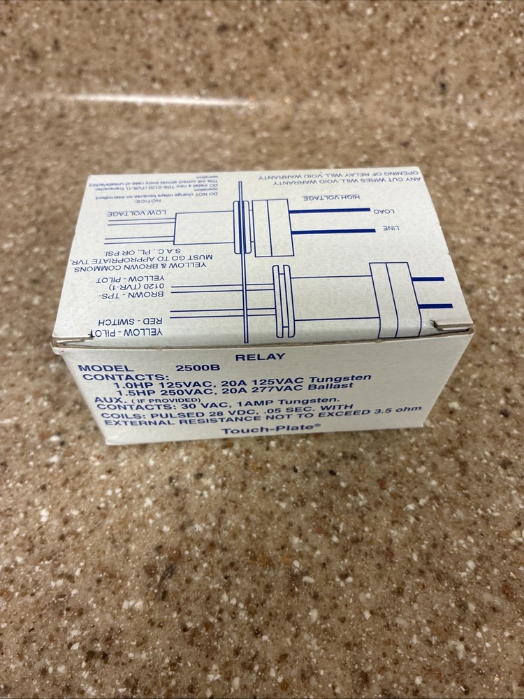 TouchPlate Relay 2500B Touch plate replaces 2500B & 1550B Ship Priority Mail