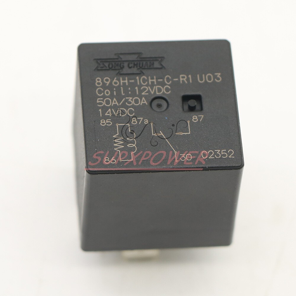New Song Chuan 896H-1CH-C-R1 U03 12VDC 50A Automotive Relay 5 prong (1PCS )