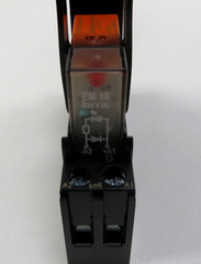 Schrack RT314024 Relay w/ Schrack RT78726 Socket & EM-18