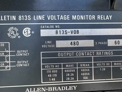 Allen-Bradley 813S-VOB Line Voltage Monitor Relay