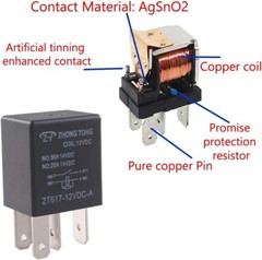 Waterproof SPST 4-Pin Relay Switch Set – Heavy Duty Electrical Components