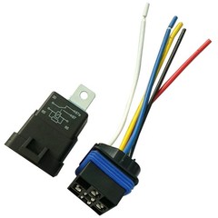 12 V Voltage Sensitive Relay Kit Waterproof Socket with Wires 5 Pin