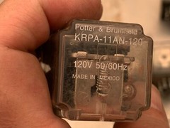 Potter & Brumfield Power Relay DPDT, 120 VAC, 10 A P/N KRPA-11AN-120 (Lot of 4)