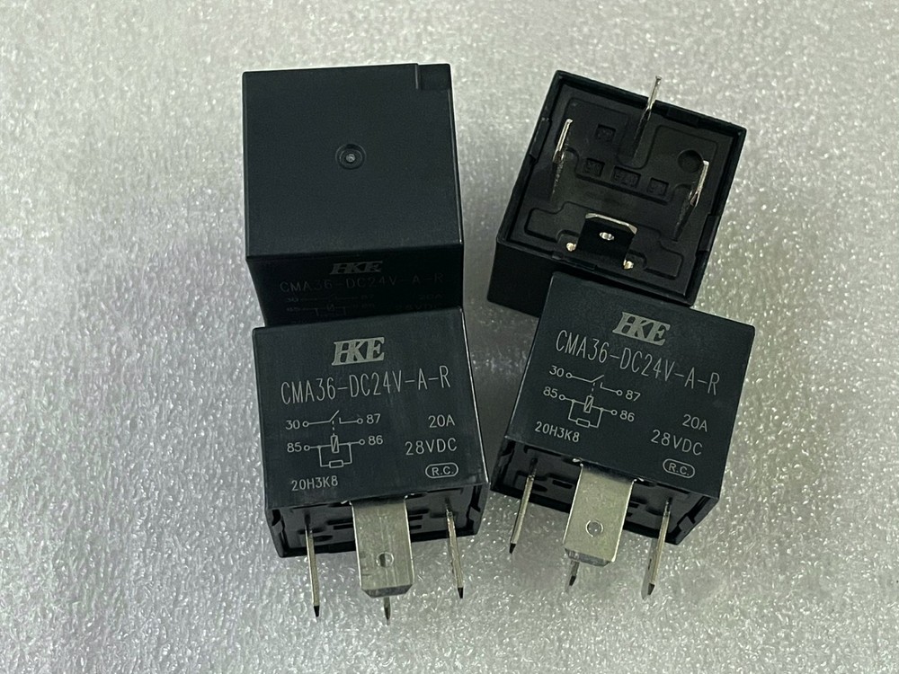 New CMA36-DC24V-A-R Automotive Relay 20A 24VDC 4 Pins x 2pcs