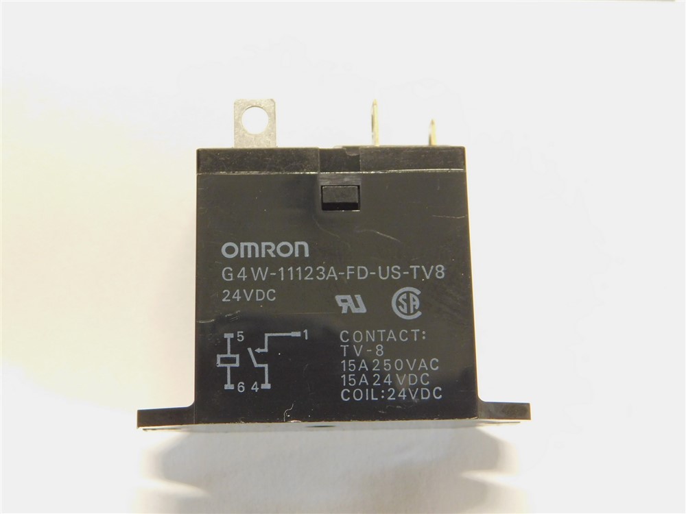 Omron G4W-11123A-FD-US-TV8 24VDC Coil TV8 Contacts 15A@250VAC/24VDC Power Relay