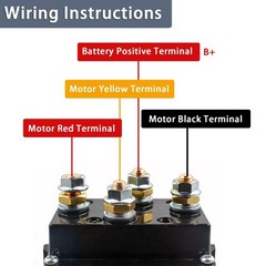 24V 500A Winch Solenoid Relay Contactor for 8000lbs-15000lbs ATV UTV 4×4 Winches