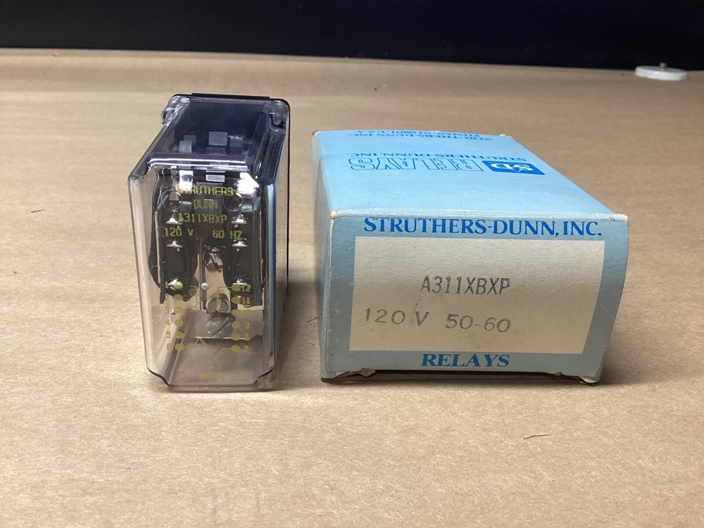 STRUTHERS DUNN DUNCO A311XBXP COIL 120V 60CY RELAY CONTACTS DPDT #113L128*CO