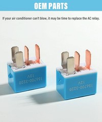 Zlirfy 2 Pack 12V Relay,4 Pin Car Relays,Car Accessories AC Starter Relay,Air…