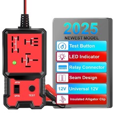 12V Auto Relay Diagnostic Tester with LED for Standard 4 & 5 Pin Relay Check