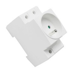 Fireproof DIN Rail Socket with Built in Protective Contact for Dist GAW