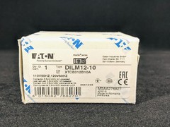 EATON XTCE012B10A CONTACTOR 3P FVNR 12A FRAME B 1NO 110/50 120/60 COIL