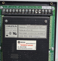 GE Multilin 269 Plus Motor Management Relay 269PLUS-100P-125VDC GOOD USED,