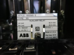 NEW ABB 1955565 E Type SG Auxiliary Relay Module 62.5 VDC