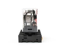 Electromagnetic Relay MK2P 8PIN PF083A Socket DC12V DC24V AC110V AC220V MK2P-I