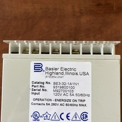 New Basler Electric BE3-32-1A1N1 Operation Energize on Trip 9319800100 Ship Worn