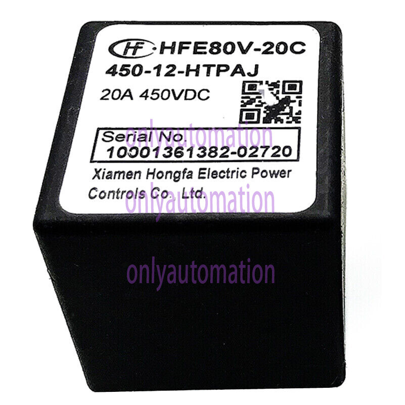 1PC HFE80V-20C-450-12-HTPAJ 12VDC New Energy Vehicle Relay 20A 450VDC 4Pins~