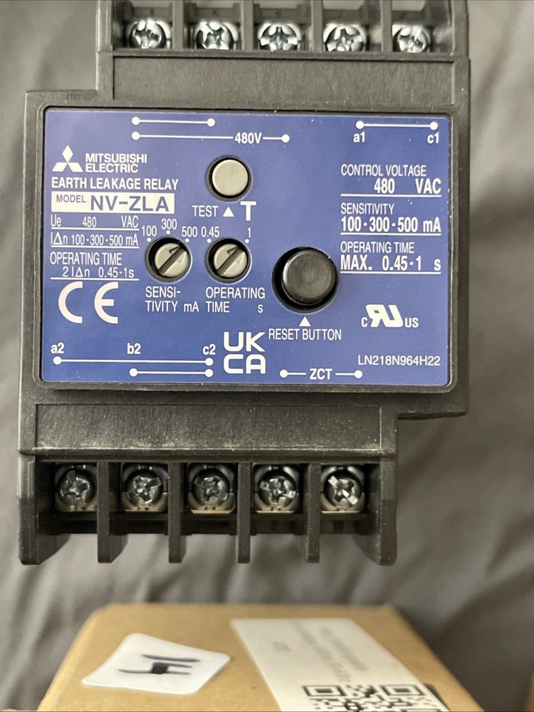 Mitsubishi NV-ZLA-AC120/240V Earth-Leakage Relay New