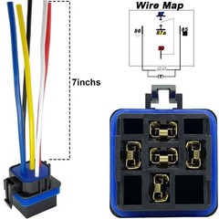 Waterproof 24V 30/40A Automotive Relay Kit 5-Pin SPDT Pack of 5