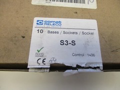 COMAT RELECO TURCK S3-SERIES 10 AMP 250V RELAY SOCKETS DIN RAIL MOUNT