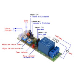 DC 5V 60min Infinite Cycle Delay Timer Timing Switch Relay Turn ON OFF Module