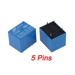Small 3V/5V/9V/12V SPDT Relay 5-Pin PCB Mount (1-10 Pcs)
