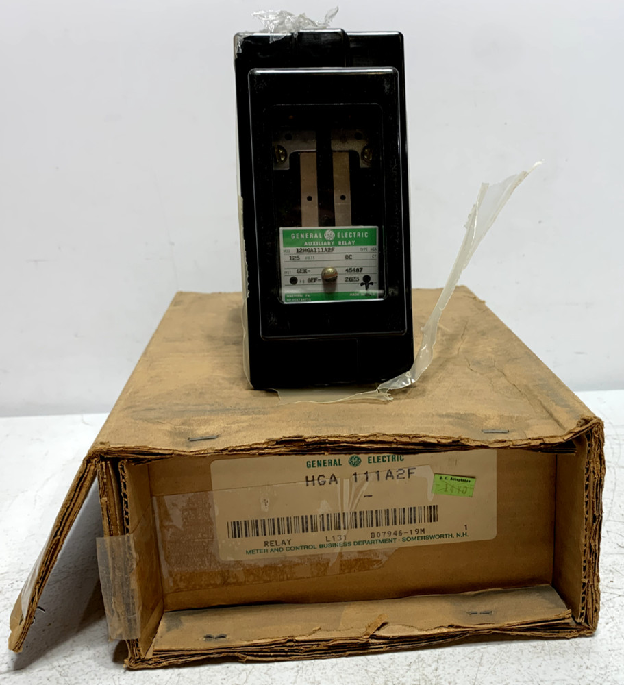 General Electric HGA111A2F Auxiliary Relay 125V