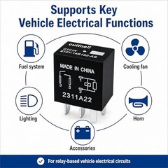 6 Pack 8T2T-14B192-AB Relay 12V 30A for Ford